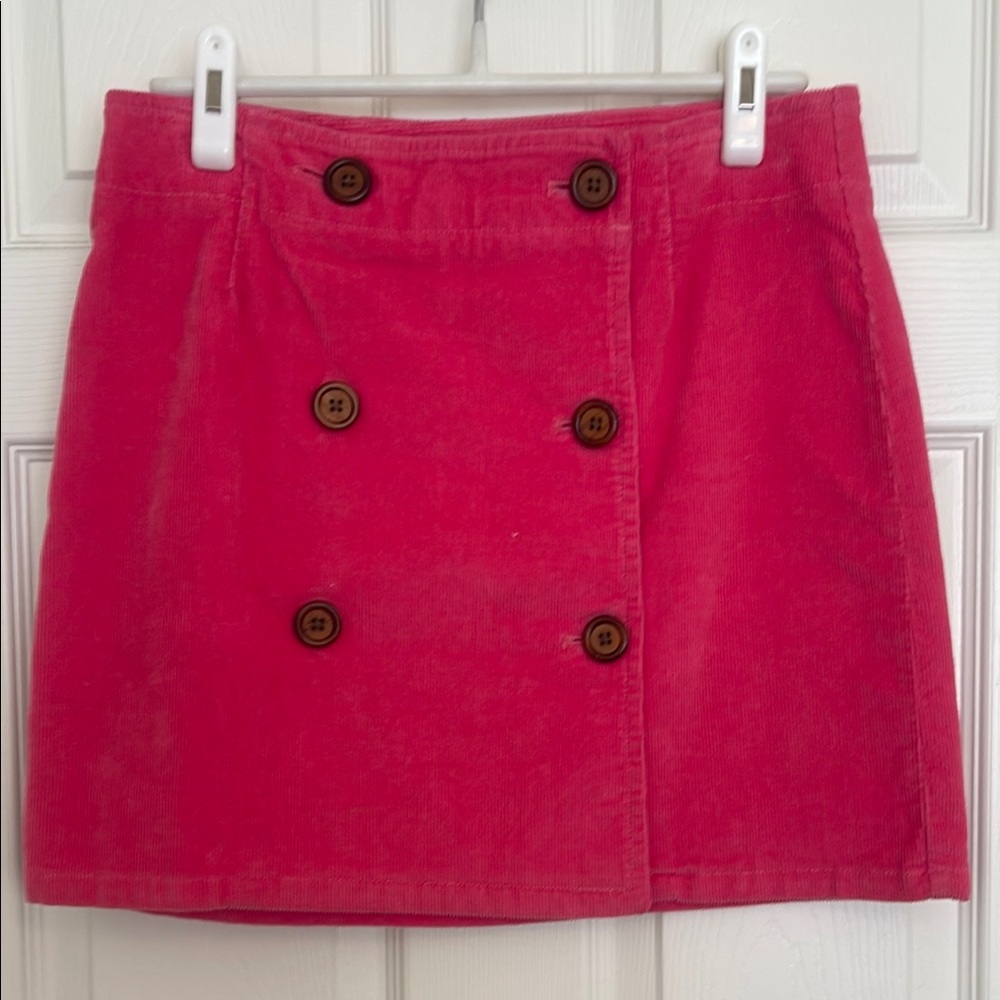 Vineyard Vines Pink Corduroy Mini Skirt